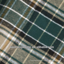 Cotton Yarn Dyed Brushed Flannel Dress Shirt Fabric